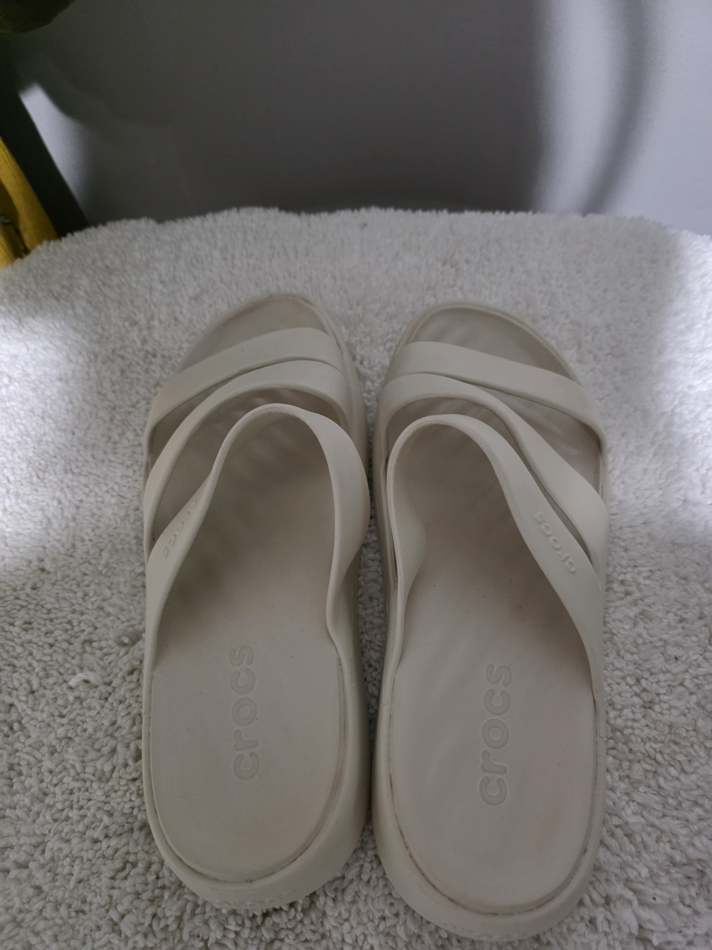CROCS Women's Getaway Triple-Strap Slide Sandals - Beige - Picture 5 of 7